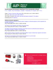 Space plasmas / Magnetic reconnection / Plasma / Electron / Electric current / Astrophysical plasma / Current sheet / Weibel instability / Electron beam ion trap / Physics / Plasma physics / Astrophysics