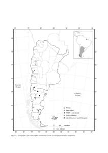 Fig[removed]Geographic and stratigraphic distribution of the cycadophyte record in Argentina.  REVIEW OF THE CYCADS AND BENNETTITALEANS FROM THE MESOZOIC OF ARGENTINA