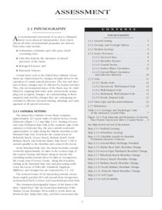 ASSESSMENT 2.1 PHYSIOGRAPHY C O N T E N T S PHYSIOGRAPHY