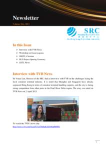 SRC Newsletter  Volume 2(6), 2013 Newsletter Volume 2(6), 2013