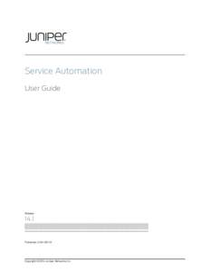 Service Automation User Guide