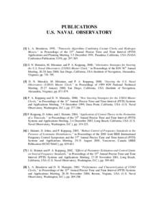 Avionics / Geodesy / Navigation / Satellite navigation systems / United States Naval Observatory / Precise Time and Time Interval / Institute of Electrical and Electronics Engineers / Global Positioning System / Satellite navigation / Technology / Engineering / Measurement