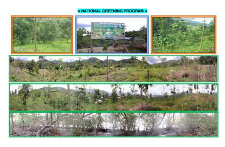 ● NATIONAL GREENING PROGRAM ●  NGP SITES FOR CYTOTAL AREA=1,990 HECTARES) AREA (Hectares)