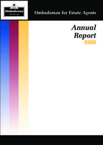 Ombudsman for Estate Agents  Annual Report 2006