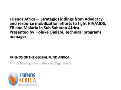 Friends of the Global Fund Africa