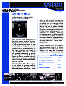 OSDBU NEWS Spring 2006 Director’s Note U.S. Environmental Protection Agency