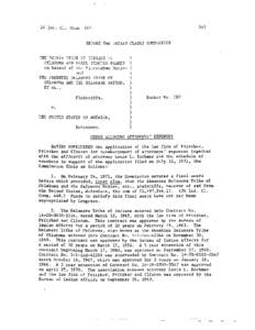 26 Ind. C1. Comm[removed]BEFORE TEE INDIAN CLAIMS COMMISSION THE PEORIA TRIBE OF INDI-kYS OF OKLAHOHA AND MABEL STANTON PARER on behalf of t h e Piankeshaw Nation