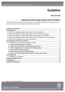 Soft matter / Hydraulic engineering / Aquifers / Water wells / Groundwater / Water resources / Environmental impact assessment / Hydrogeology / Kissingen Springs / Water / Hydrology / Environment