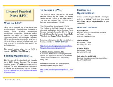 Licensed Practical Nurse (LPN) What is a LPN? LPNs are an essential part of the health care delivery system. LPNs perform a wide range of nursing