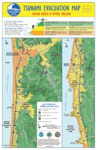 TSUNAMI EVACUATION MAP  MAP LOCATION O RE GO N