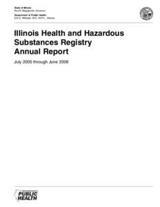 Safety engineering / North American Association of Central Cancer Registries / Clinical surveillance / Epidemiology of cancer / Cancer registry / Breast cancer / Occupational safety and health / Public health / Agency for Toxic Substances and Disease Registry / Health / Medicine / Industrial hygiene