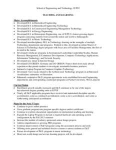 Microsoft Word - ET Accomplishments - Summary Document for Campus.docx