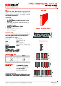 CERAMIC SUPPORTING LINTELS JIST®OP 238 PGNthe 5th partExcellent bricks for your house