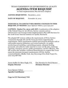 Pollution / 88th United States Congress / Clean Air Act / Climate change in the United States / State Implementation Plan / Ozone / National Ambient Air Quality Standards / New Source Review / Tropospheric ozone / Air pollution in the United States / Environment / United States Environmental Protection Agency