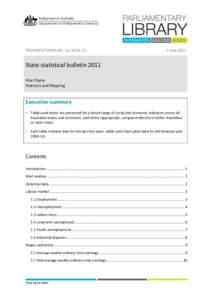 State statistical bulletin 2011