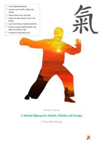   1 day Qigong workshop  