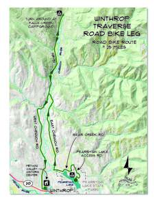 Winthrop traverse ROAD bike leg Turn around at Falls Creek