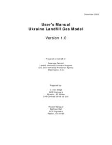 Ukraine Landfill Gas Model User Manual
