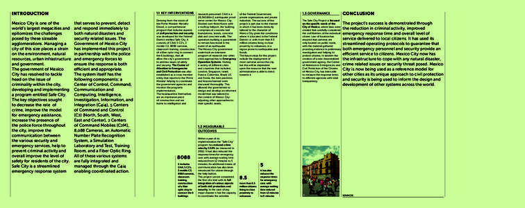 introduction Mexico City is one of the world’s largest megacities and epitomizes the challenges posed by these sizeable agglomerations. Managing a