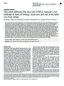 Very small embryonic-like stem cells (VSELs) represent a real challenge in stem cell biology: recent pros and cons in the midst of a lively debate