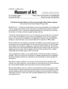 Modern painters / Museum of Modern Art / Raleigh /  North Carolina / New York / North Carolina / Roxy Paine / North Carolina Museum of Art / American art