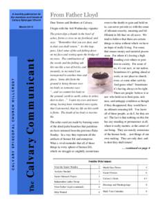 Calvary Newsletter - March 2012c