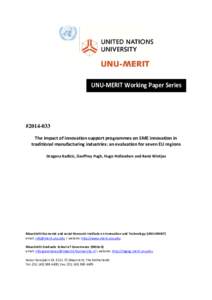        UNU‐MERIT Working Paper Series