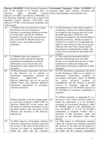 Electronic commerce / English contract law / Economy of the European Union / European Union law / Europe / Electronic Commerce Directive / Directive on services in the internal market / Internal Market / Consumer Protection (Distance Selling) Regulations / European Union directives / Law / European Union