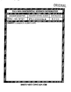 8EHQ-11-13737P  TSCA 8(e) Notice