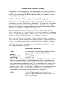 Energy / Thermal treatment / Hazardous waste / Waste management / Rulemaking / Municipal solid waste / Gasification / Solid waste policy in the United States / Title 40 of the Code of Federal Regulations / Environment / Waste / Pollution