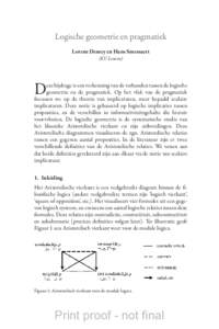 Logische geometrie en pragmatiek Lorenz Demey en Hans Smessaert (KU Leuven) D