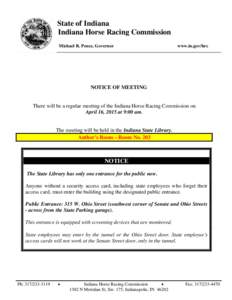 Microsoft Word - April 16, 2015 notice of meeting.doc