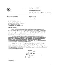 Status of the Juvenile Justice Advisory Committee Recommendations from January 14, 2004 JJAC Recommendation #1 If approximately $16.5 million is appropriated under the Title V program in FY 200 4, the JJAC recommends th