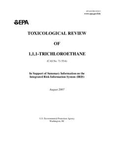 TOXICOLOGICAL REVIEW OF 1,1,1-TRICHLOROETHANE