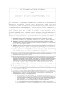 DECLARACIÓN DE LA ANTIGUA - GUATEMALAII ENCUENTRO IBEROAMERICANO DE PROTECCIÓN DE DATOS