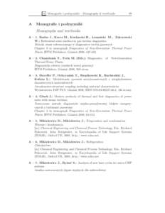 A Monograﬁe i podręczniki – Monographs & textbooks  A 89
