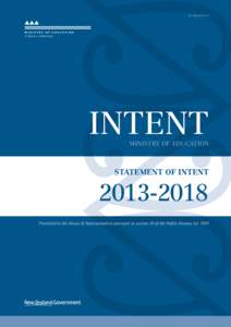 E.1.SOIIntent ministry of education  Statement of Intent