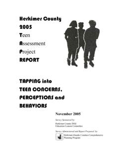 Herkimer County 2005 Teen Assessment Project REPORT