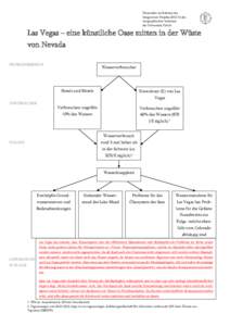 Entstanden im Rahmen des Integrativen Projekts[removed]des Geographischen Institutes der Universität Zürich  Las Vegas – eine künstliche Oase mitten in der Wüste