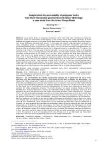 Insights into the permeability of polygonal faults from their intersection geometries with Linear Chimneys: a case study from the Lower Congo Basin