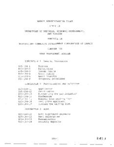 XAWAII ADMINISTRATIVE RULES TITLE 15 DEPARTMENT OF BUSINESS, ECONOMIC DEVELOPMENT, AND TOURISM SUBTITLE 14 HOUSING AND COMMUNITY DEVELOPMENT CORPORATION OF HAWAII