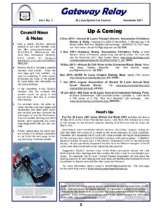 Gateway Relay Vol I, No. 3 Council News & Notes 