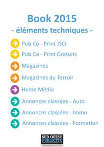 Book 2015 - éléments techniques Pub Co - Print JSO Pub Co - Print Gratuits Magazines Magazines du Terroir