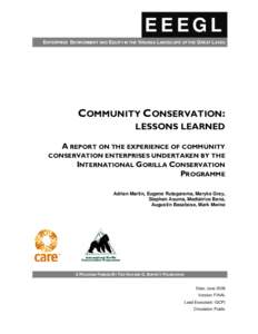 Microsoft Word - LL Community Conservation