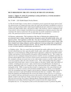 http://www.thelocalcampaign.com/draft-ordinance-june[removed]BE IT ORDAINED BY THE CITY COUNCIL OF THE CITY OF OMAHA: Section 1. Chapter 55, Article XI, pertaining to zoning and land use, is hereby amended to include the f