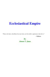 Ecclesiastical Empire 