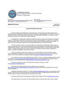 U.S. Department of Defense Office of the Assistant Secretary of Defense (Public Affairs) News Release On the Web: