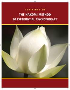 T R AININGS  IN THE HAKOMI METHOD OF EXPERIENTIAL PSYCHOTHERAPY