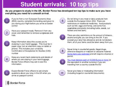 First Time Student Arrivals 10 Top Tips