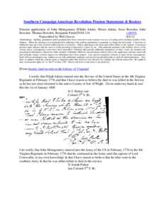 Southern Campaign American Revolution Pension Statements & Rosters Pension application of John Montgomery [Elisha Atkins, Moses Atkins, Jesse Bowden, John Bowden, Thomas Bowden, Benjamin Parnel]VAS 134 vsl6/VA Transcribe